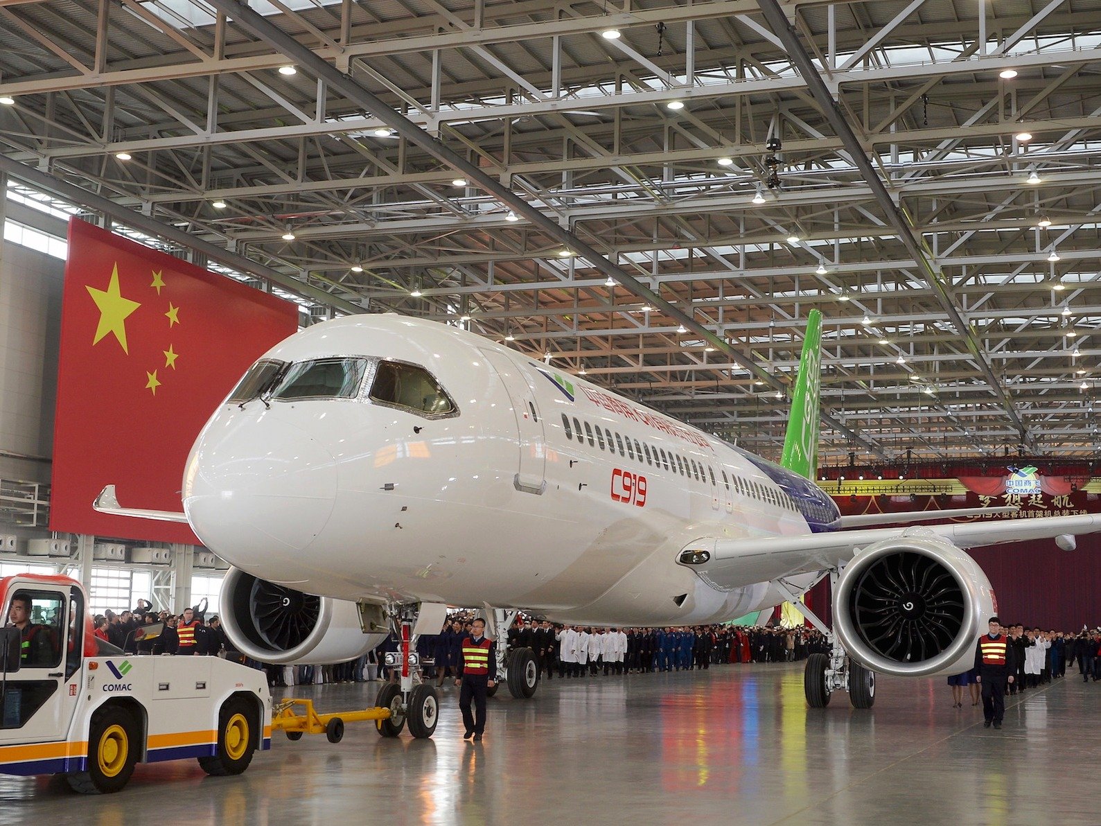 China, C919, luchtvaart, luchthaven, passagiersvliegtuig, shanghai