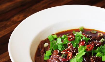sichuan beef dish